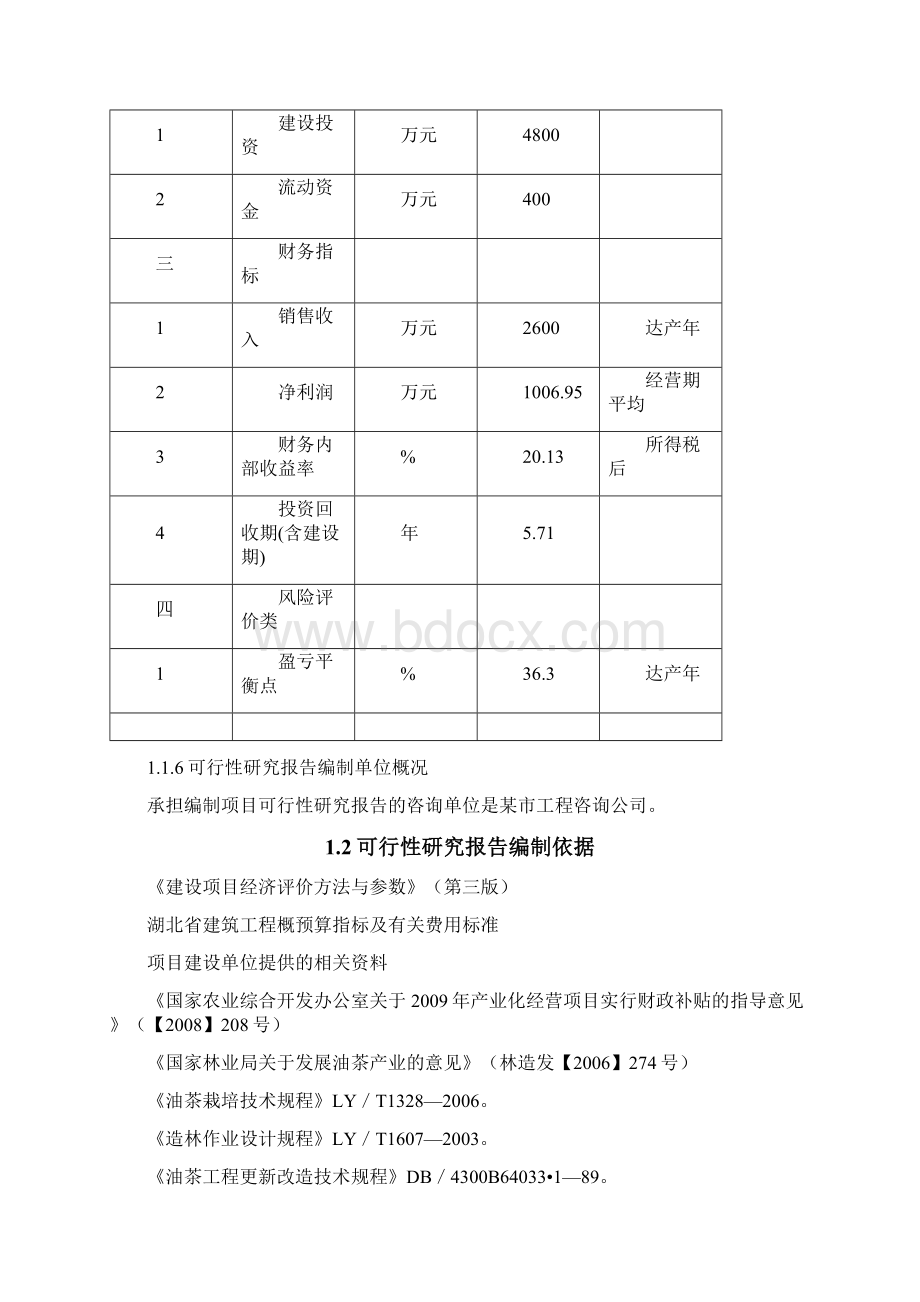 农林食品深加工及9000亩油茶新技术种植基地项目可行性研究报告.docx_第3页