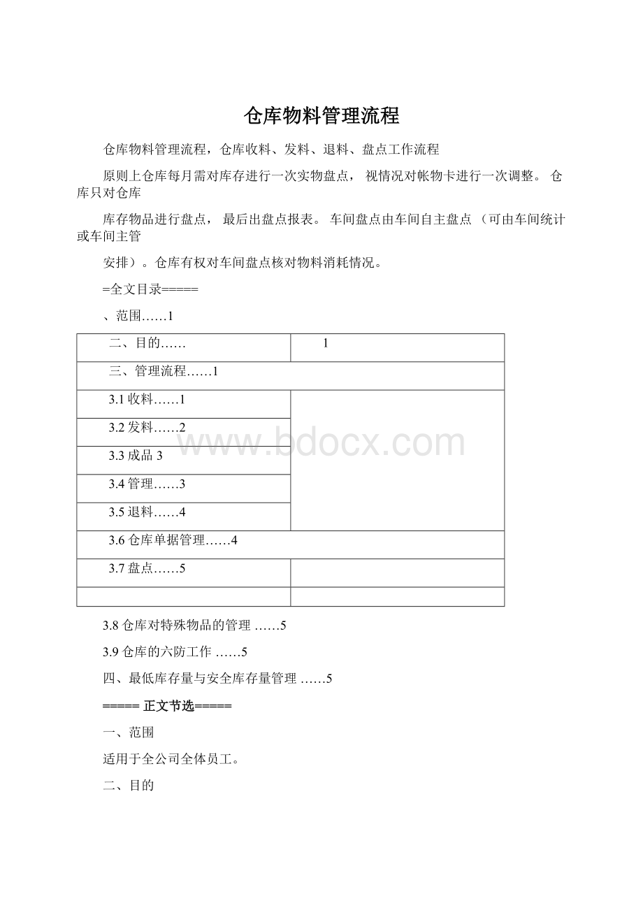 仓库物料管理流程.docx