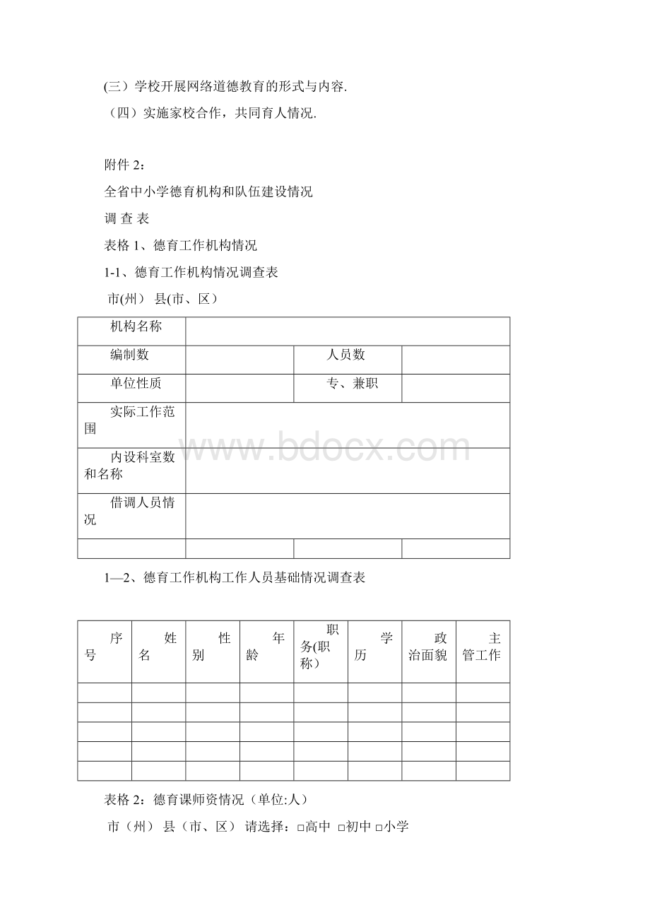 全省中小学德育工作调研提纲.docx_第3页