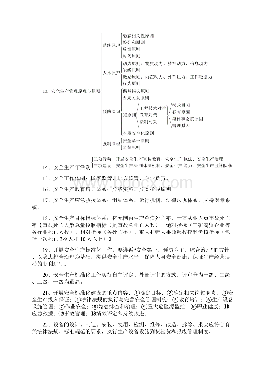 注册安全工程师考试安全生产管理知识重点考点大全Word文档下载推荐.docx_第3页