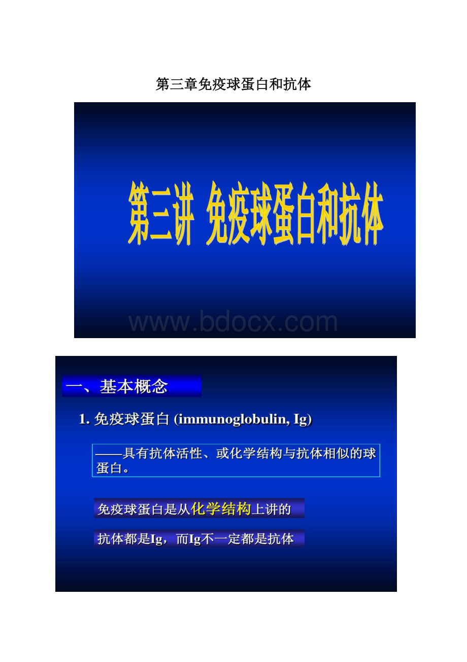 第三章免疫球蛋白和抗体.docx_第1页