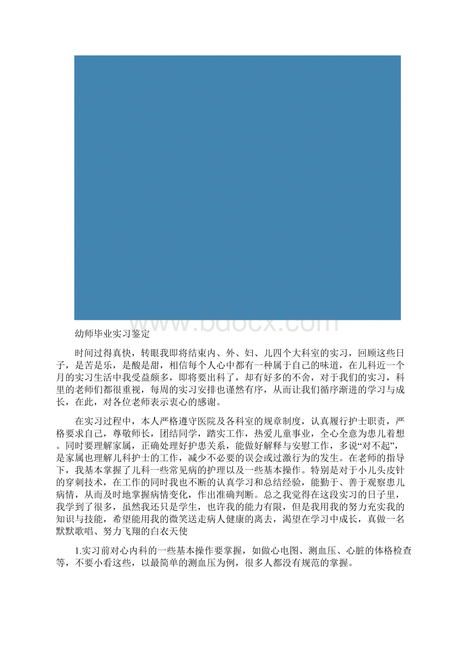 幼师毕业实习鉴定精选多篇Word文档格式.docx_第2页