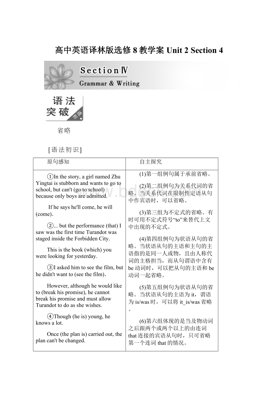 高中英语译林版选修8教学案Unit 2 Section 4Word文档下载推荐.docx