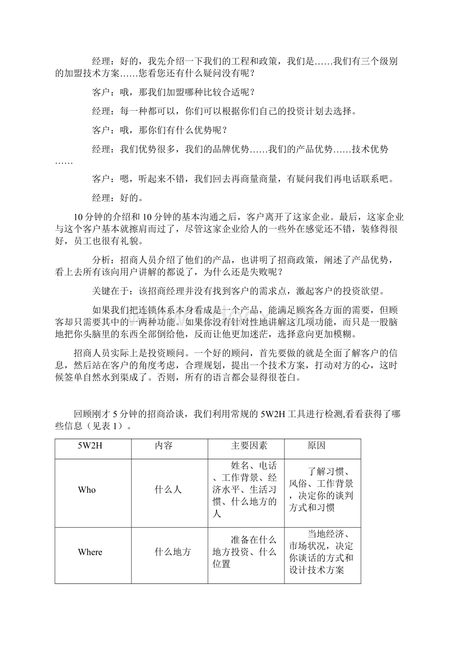 招商加盟谈判技巧及话术Word格式文档下载.docx_第2页