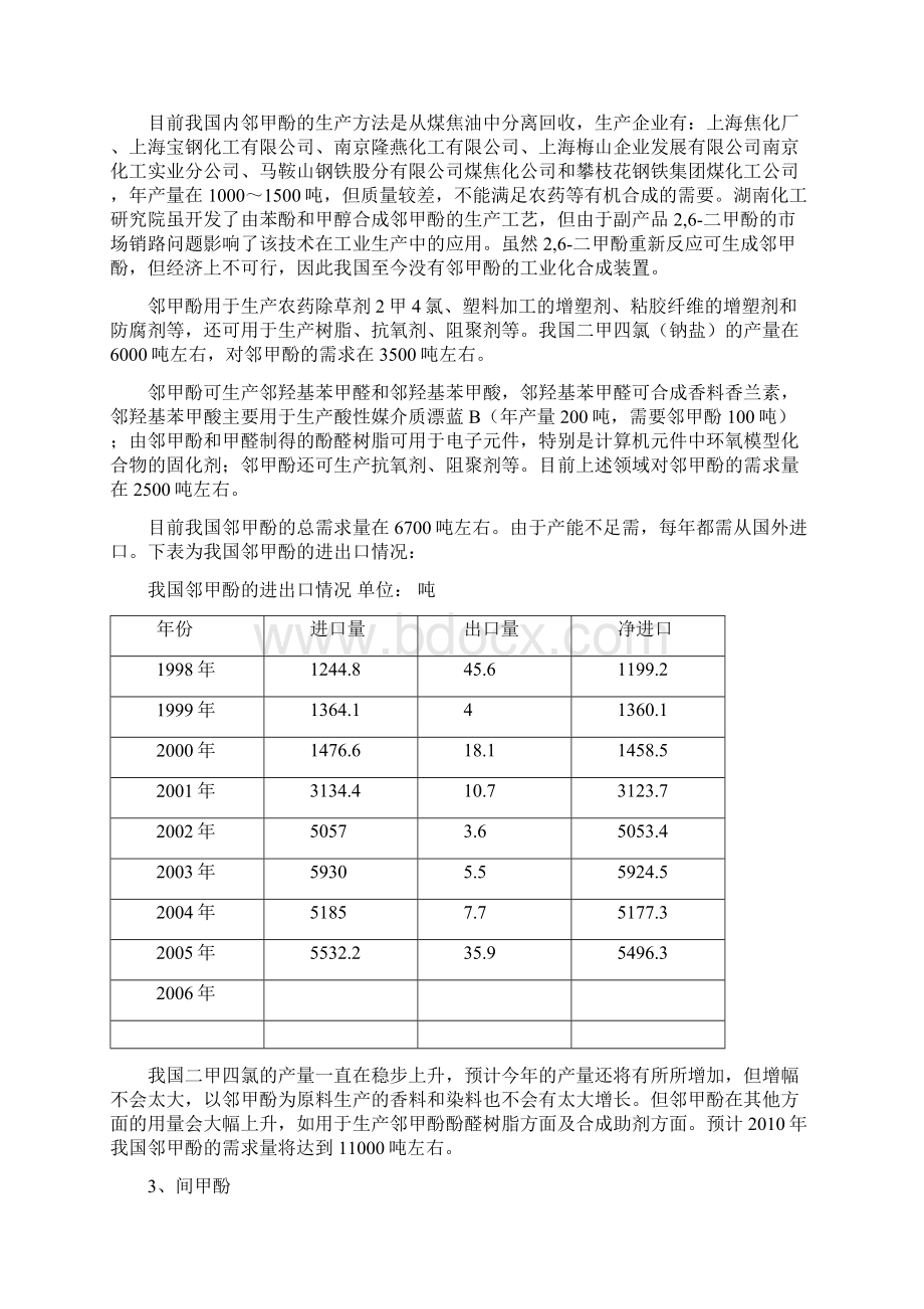 年产3000吨粗酚加工项目可行性研究报告.docx_第2页