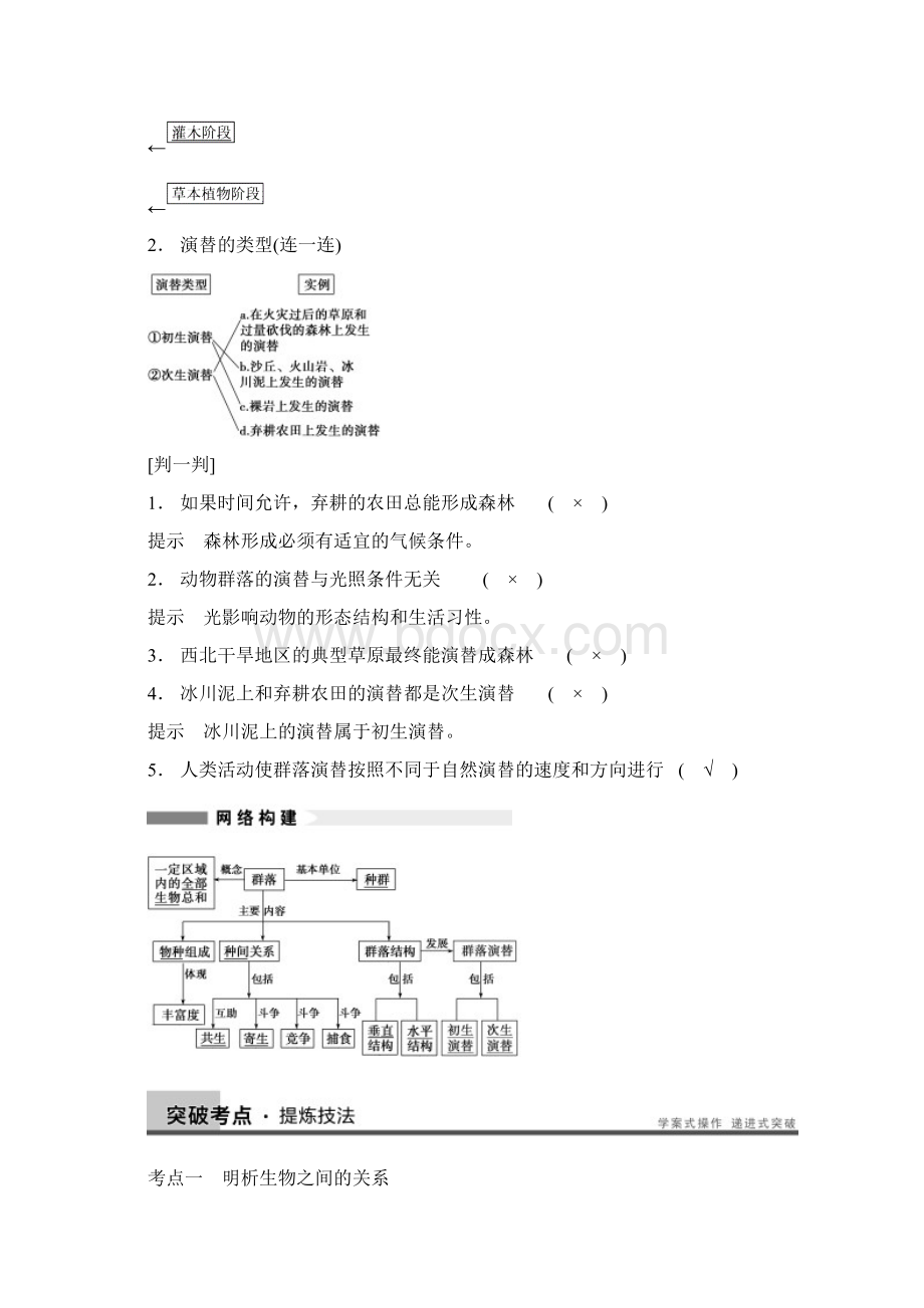 高三生物一轮复习 932群落的结构与演替教学案 新人教版.docx_第3页