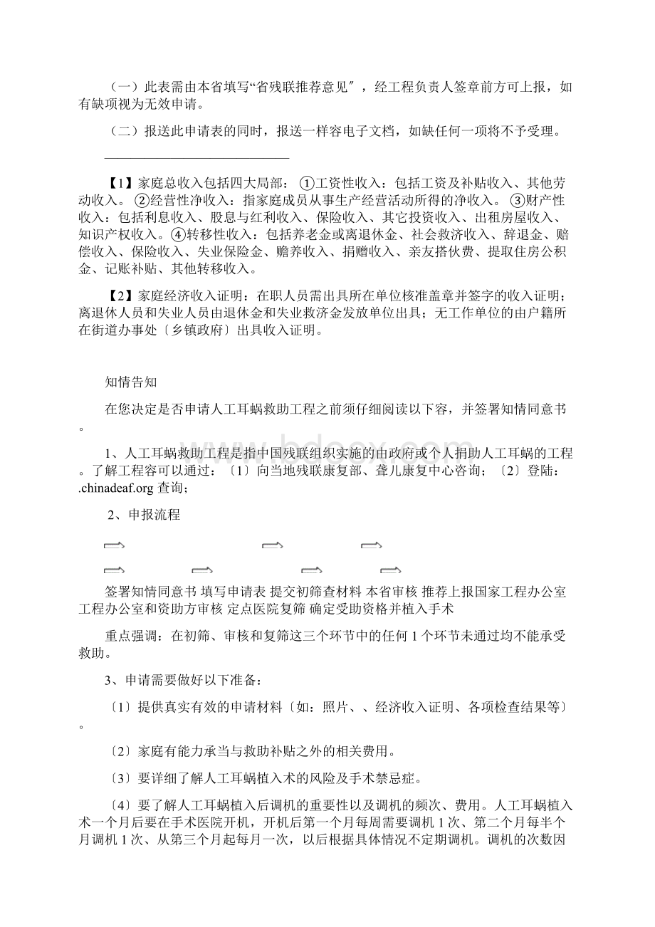 人工耳蜗救助项目申请表.docx_第2页