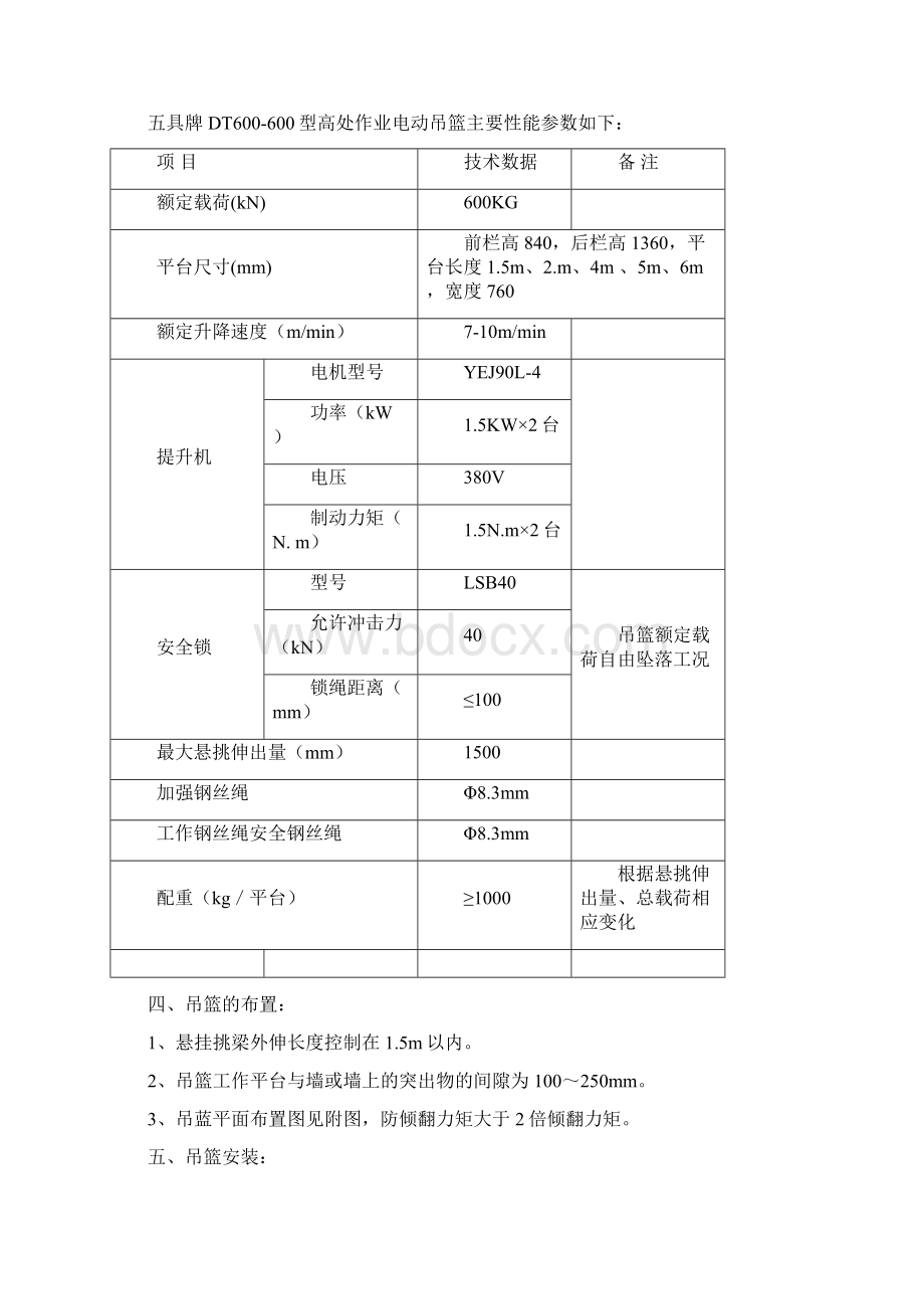 吊篮安装及拆卸方案方案包括技术交底应急预案及操作规程.docx_第2页