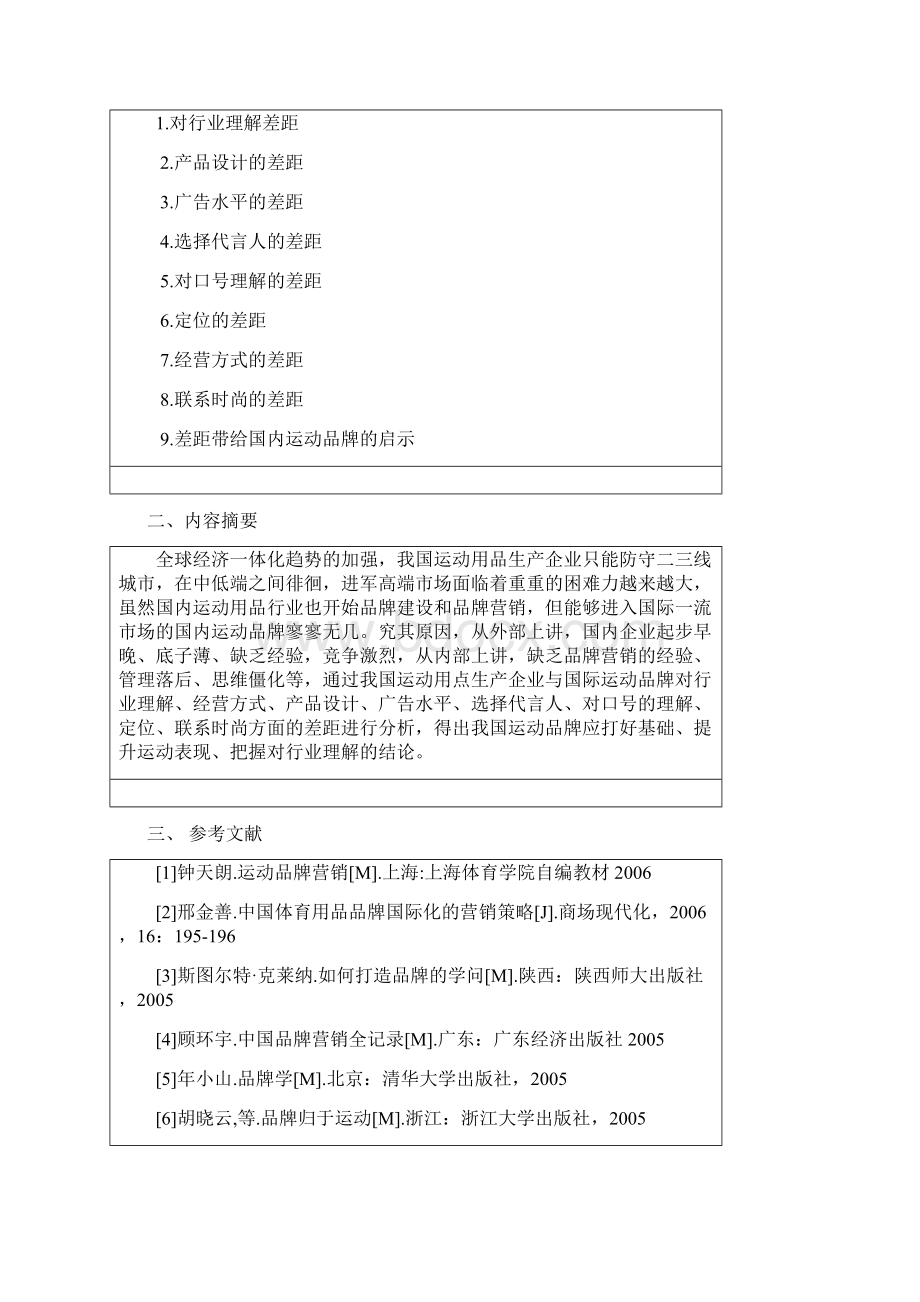 浅论国内外运动品牌的差距论文.docx_第2页