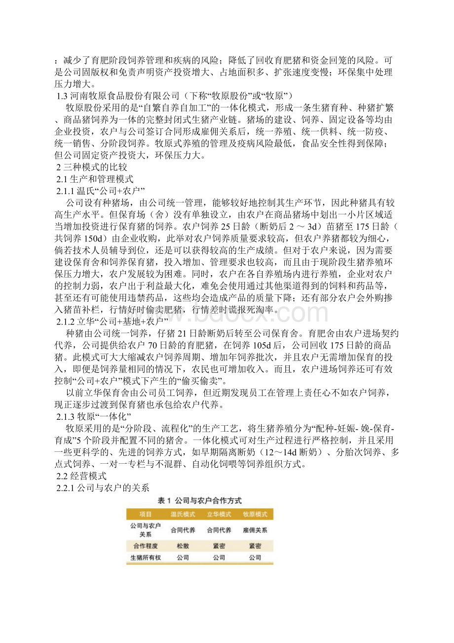 养猪企业经营模式分析Word下载.docx_第2页