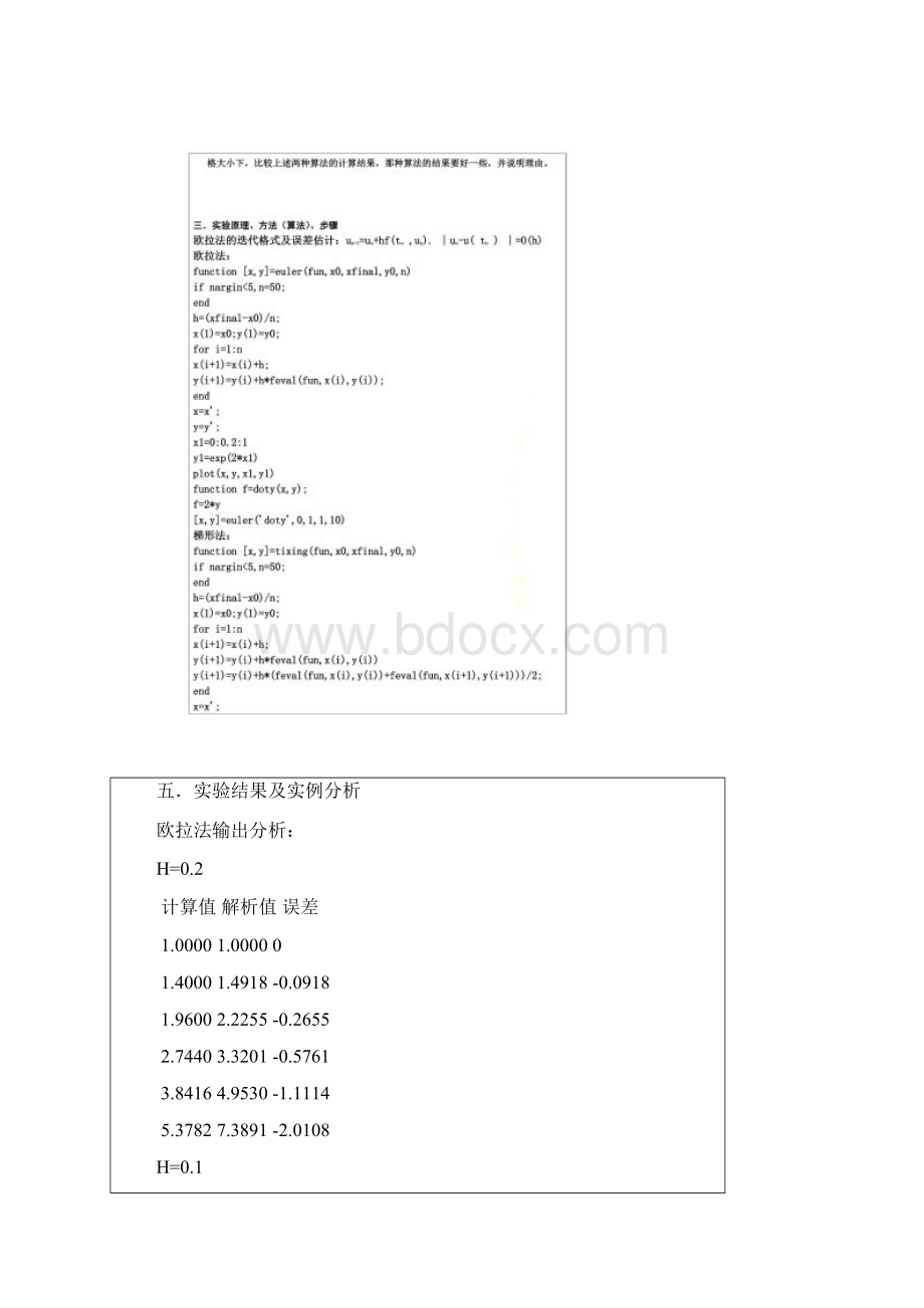 初值问题的Euler方法和梯形法.docx_第3页