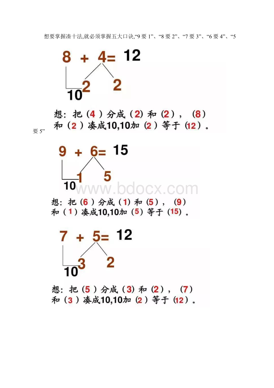 小学数学凑十法和破十法儿歌.docx_第3页