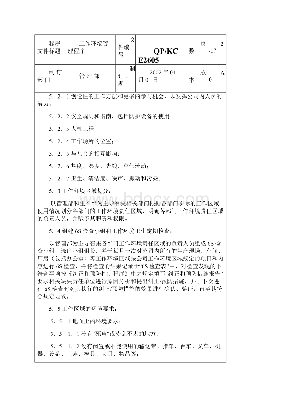 人力资源工作环境管理程序1资料.docx_第3页