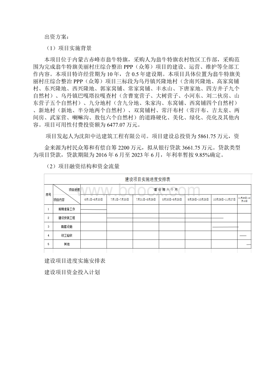 项目管理总体目标及项目投融资管理方案文档格式.docx_第2页