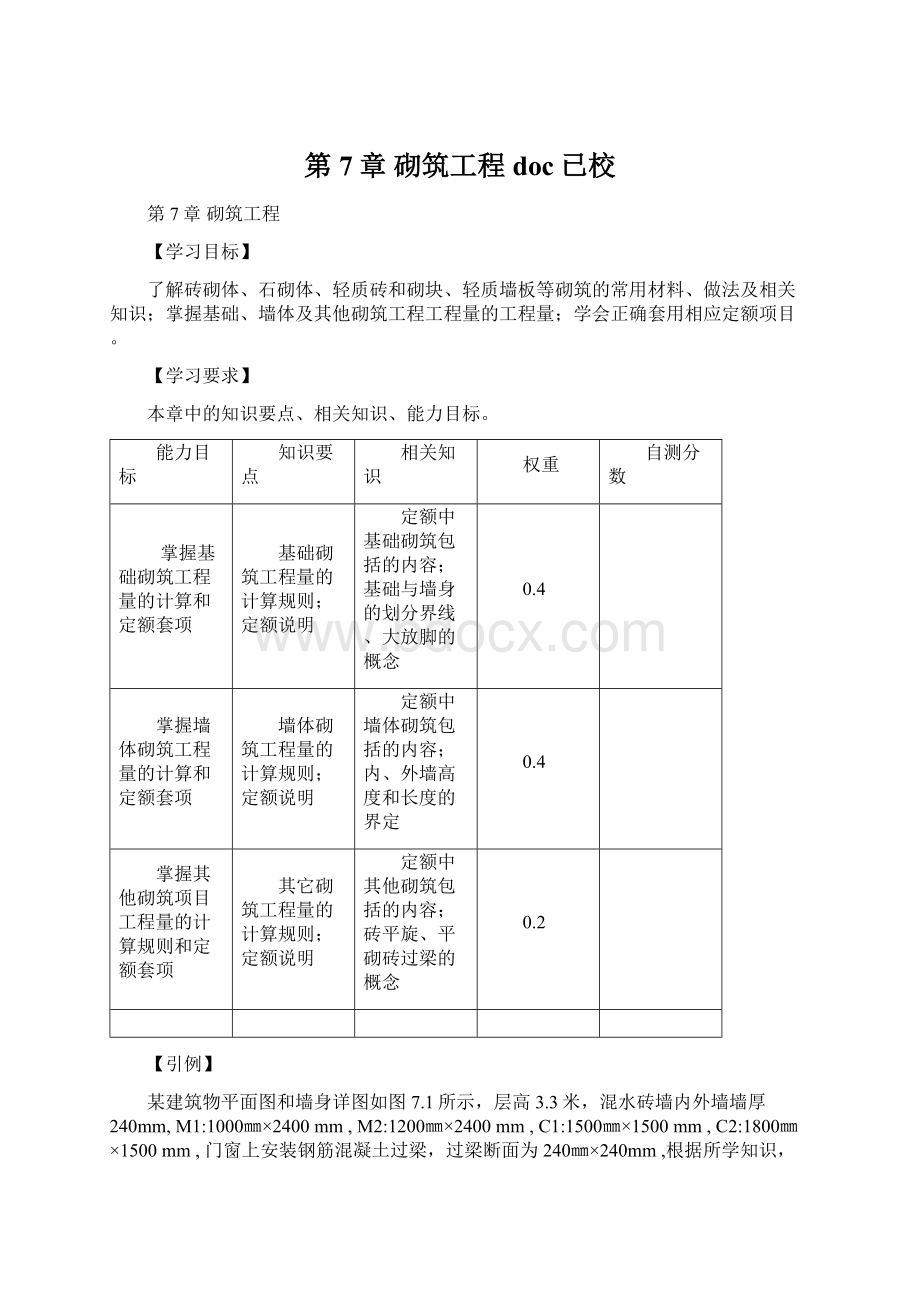 第7章 砌筑工程doc已校.docx_第1页