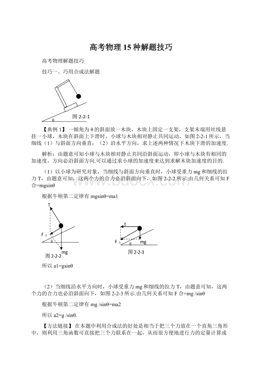 高考物理15种解题技巧.docx_第1页