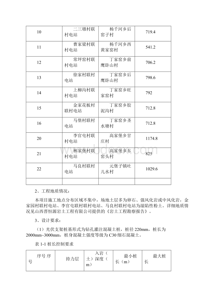 光伏混凝土钻孔灌桩基础施工方案之欧阳历创编Word格式.docx_第3页