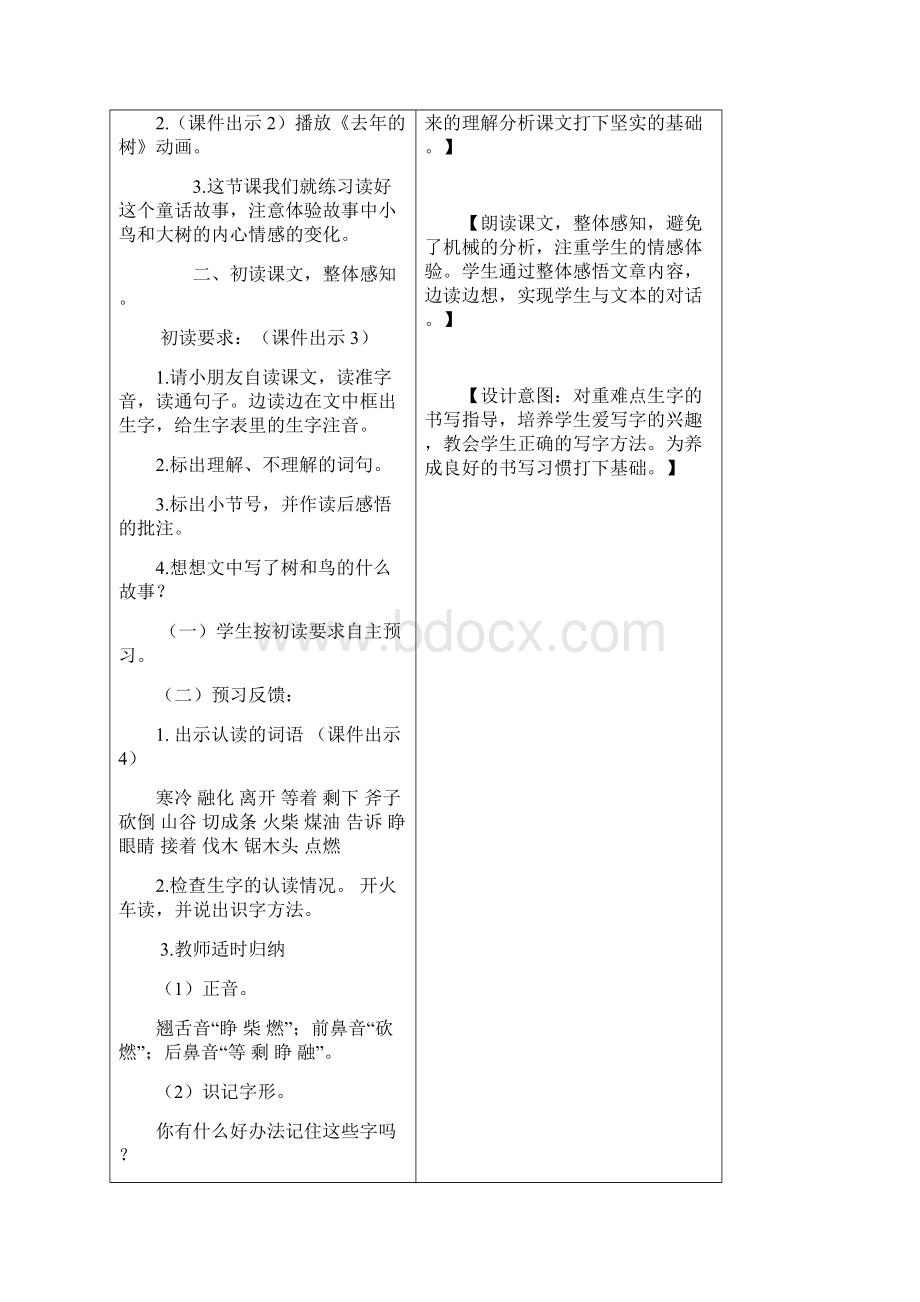 8 《去年的树》教学设计.docx_第2页