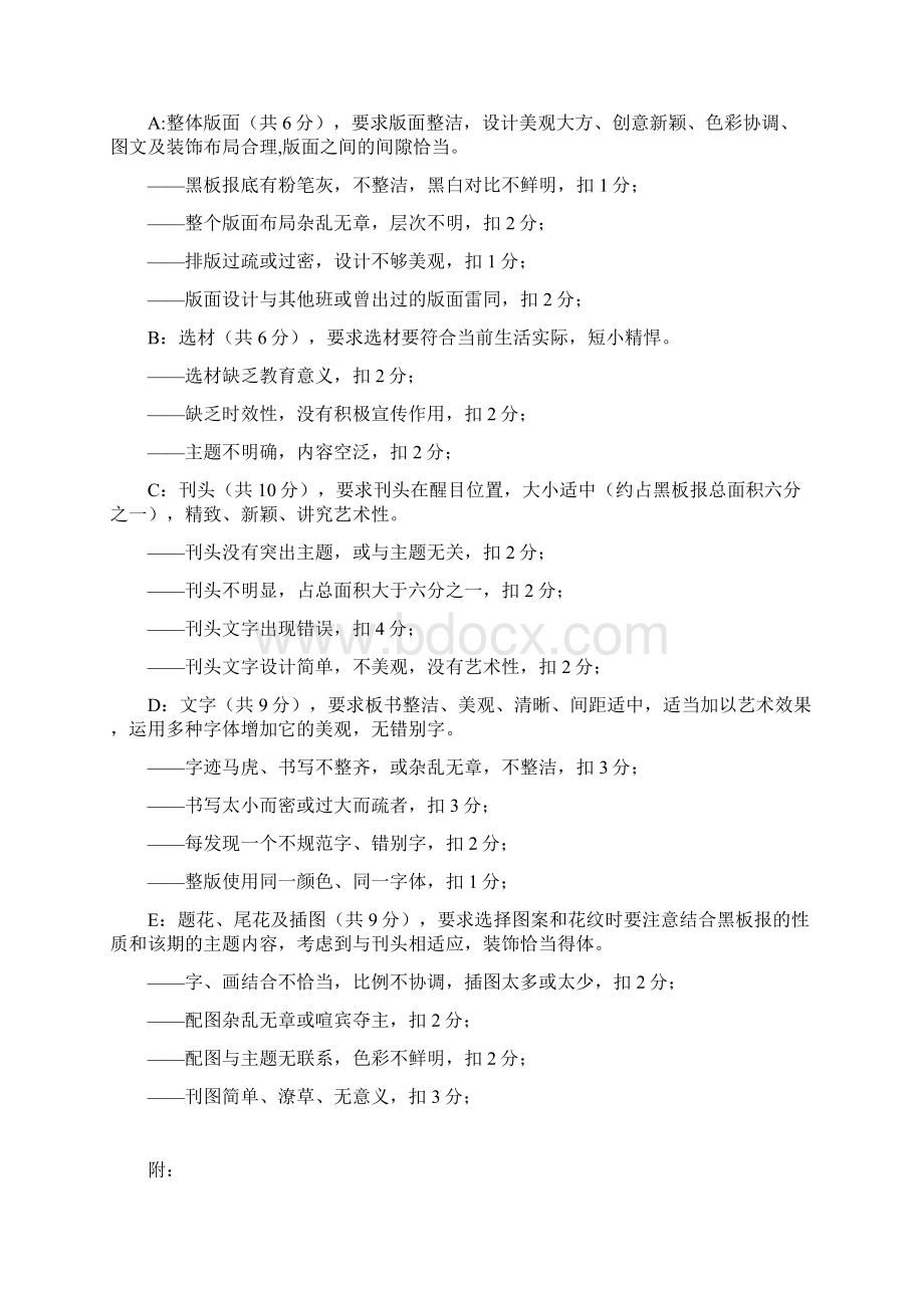 板报主题评比规则评分表文档格式.docx_第2页