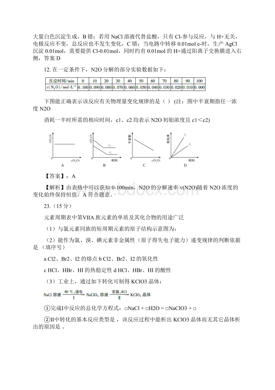 最新福建卷高考化学真题及答案 精品Word格式文档下载.docx_第3页