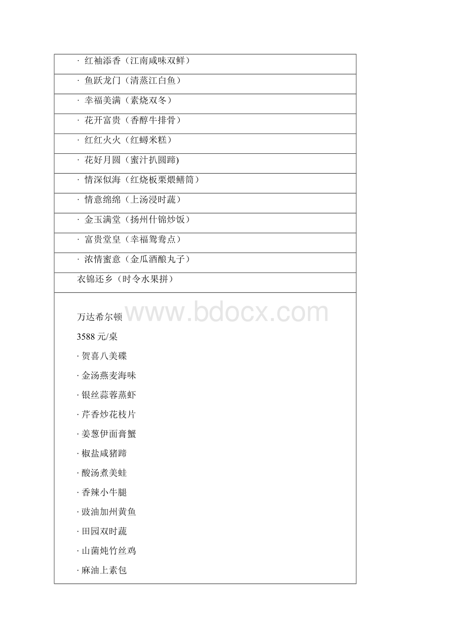 五星级酒店婚宴菜单文档格式.docx_第3页