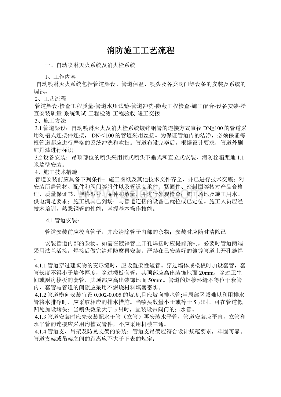 消防施工工艺流程Word文件下载.docx