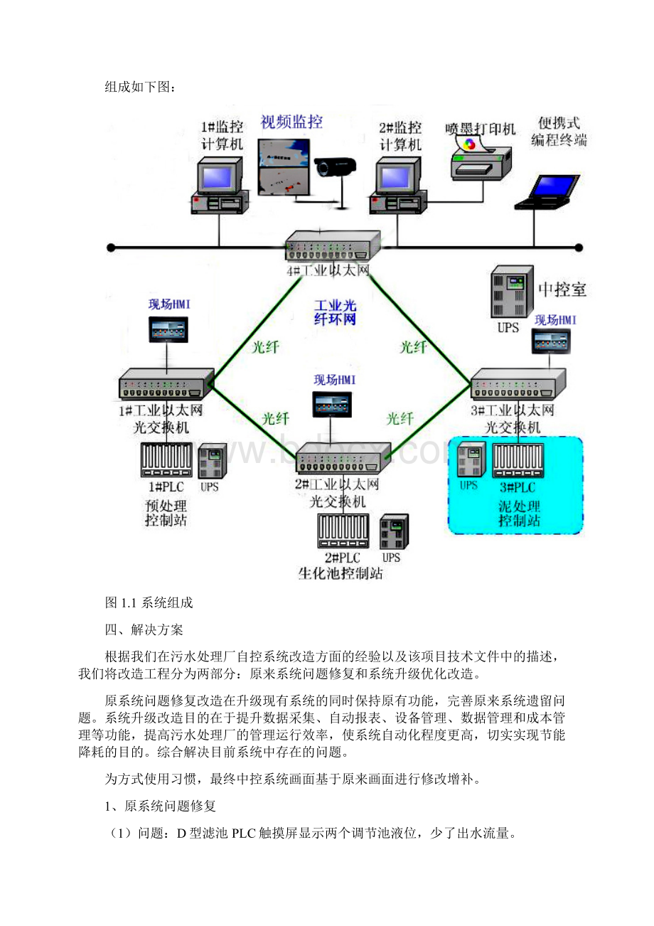 污水处理厂自控系统改造方案最新版本Word文档格式.docx_第3页