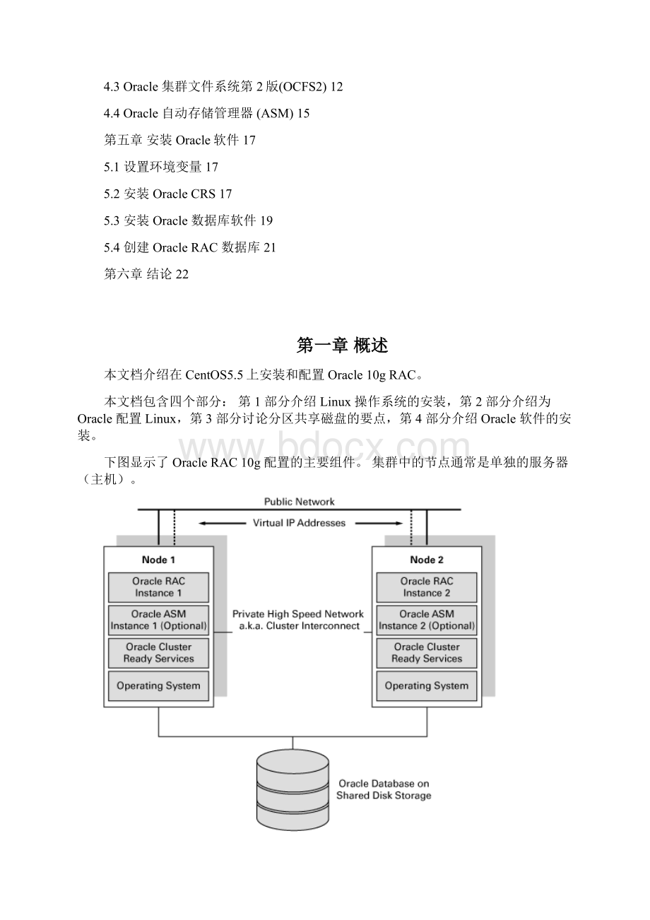 CentOS55+Oracle10g RAC安装配置文档Word格式.docx_第2页