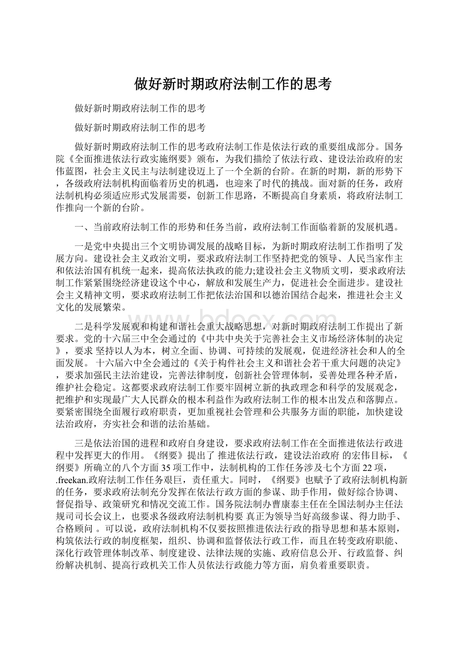 做好新时期政府法制工作的思考.docx