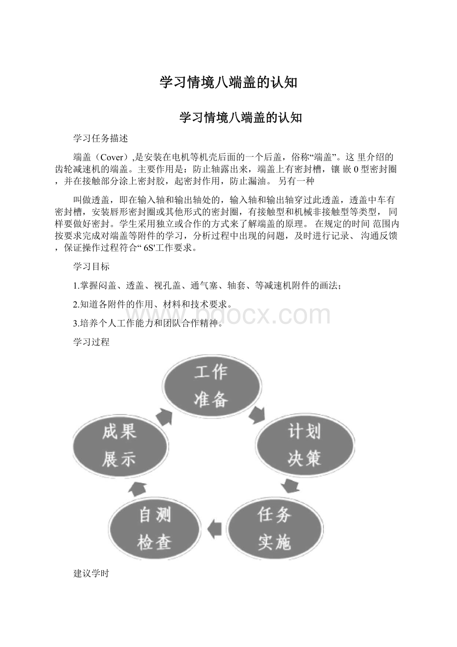 学习情境八端盖的认知Word下载.docx