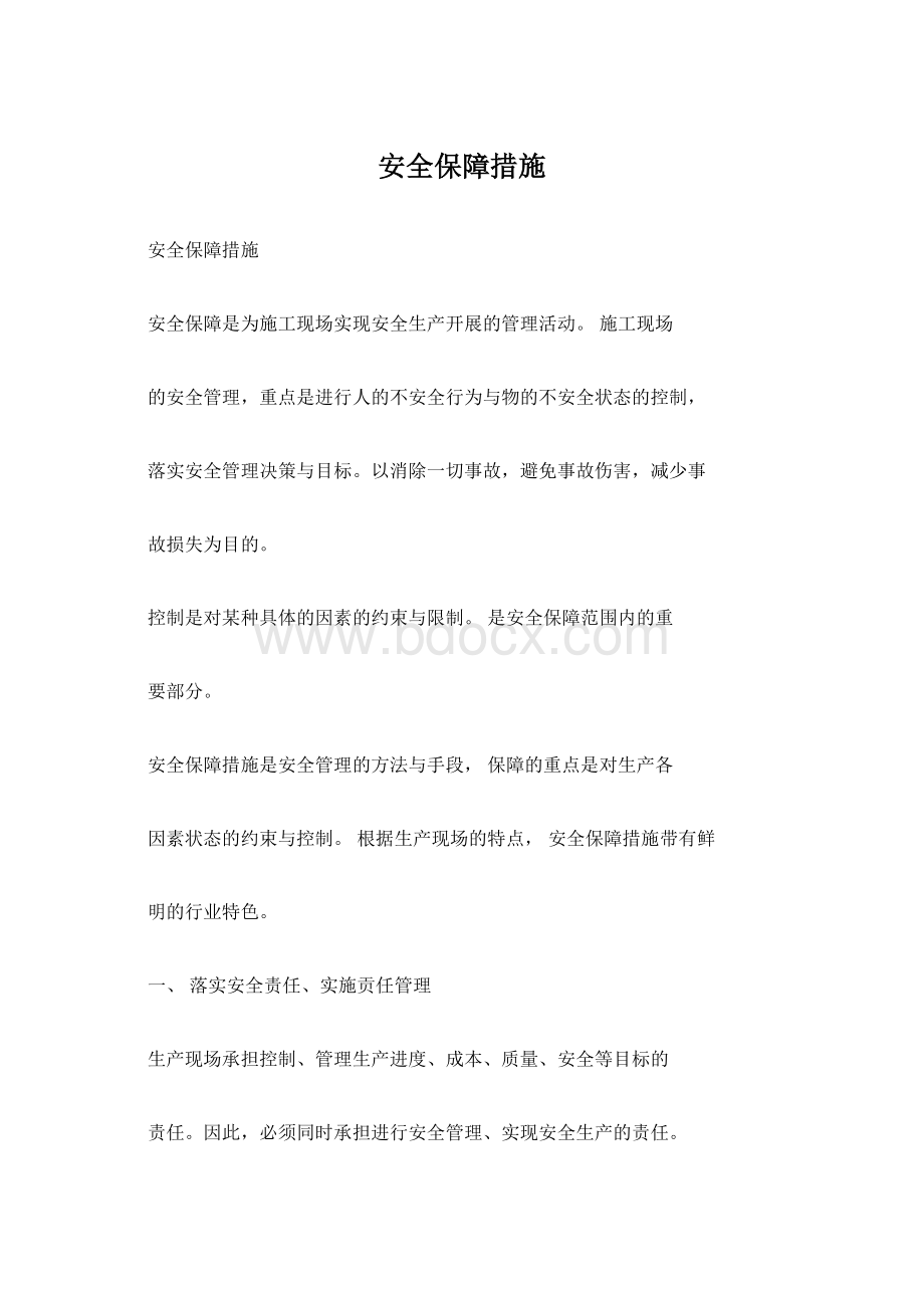 安全保障措施Word格式文档下载.docx