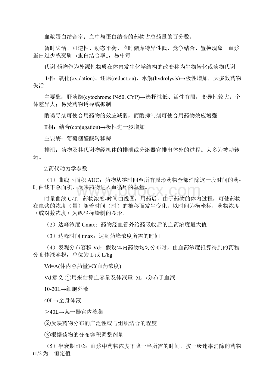 住院医师考试临床药理学总结文档格式.docx_第3页