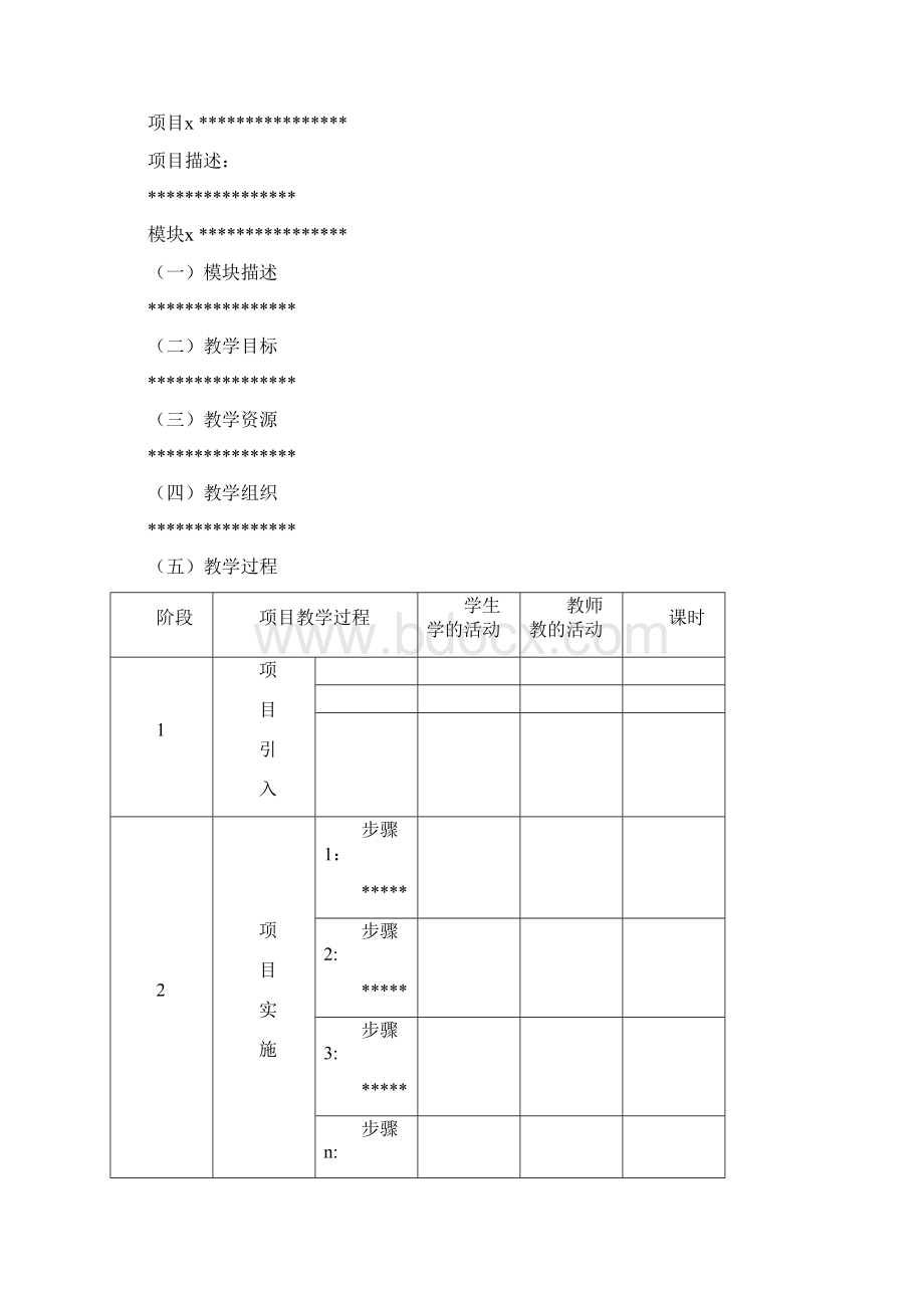 项目教学设计方案Word文件下载.docx_第2页