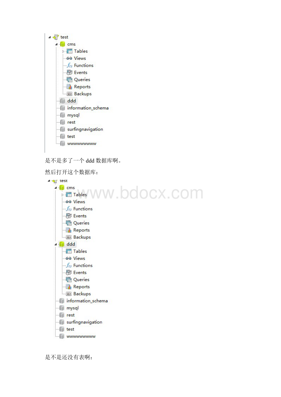 NavicatforMySQL备份MySql数据库信息并还原说明Word文档格式.docx_第3页