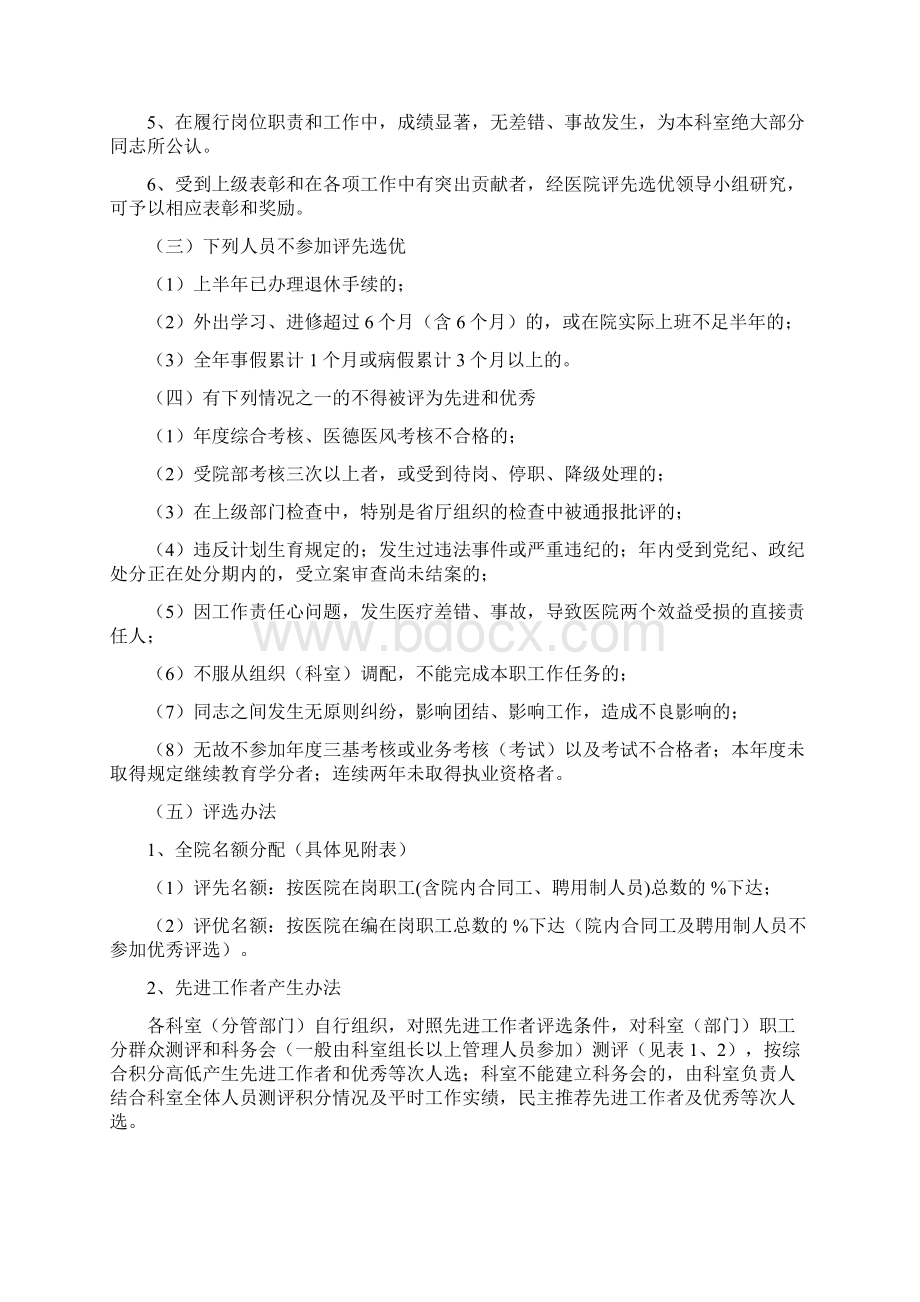 医院评先评优实施办法版.docx_第2页