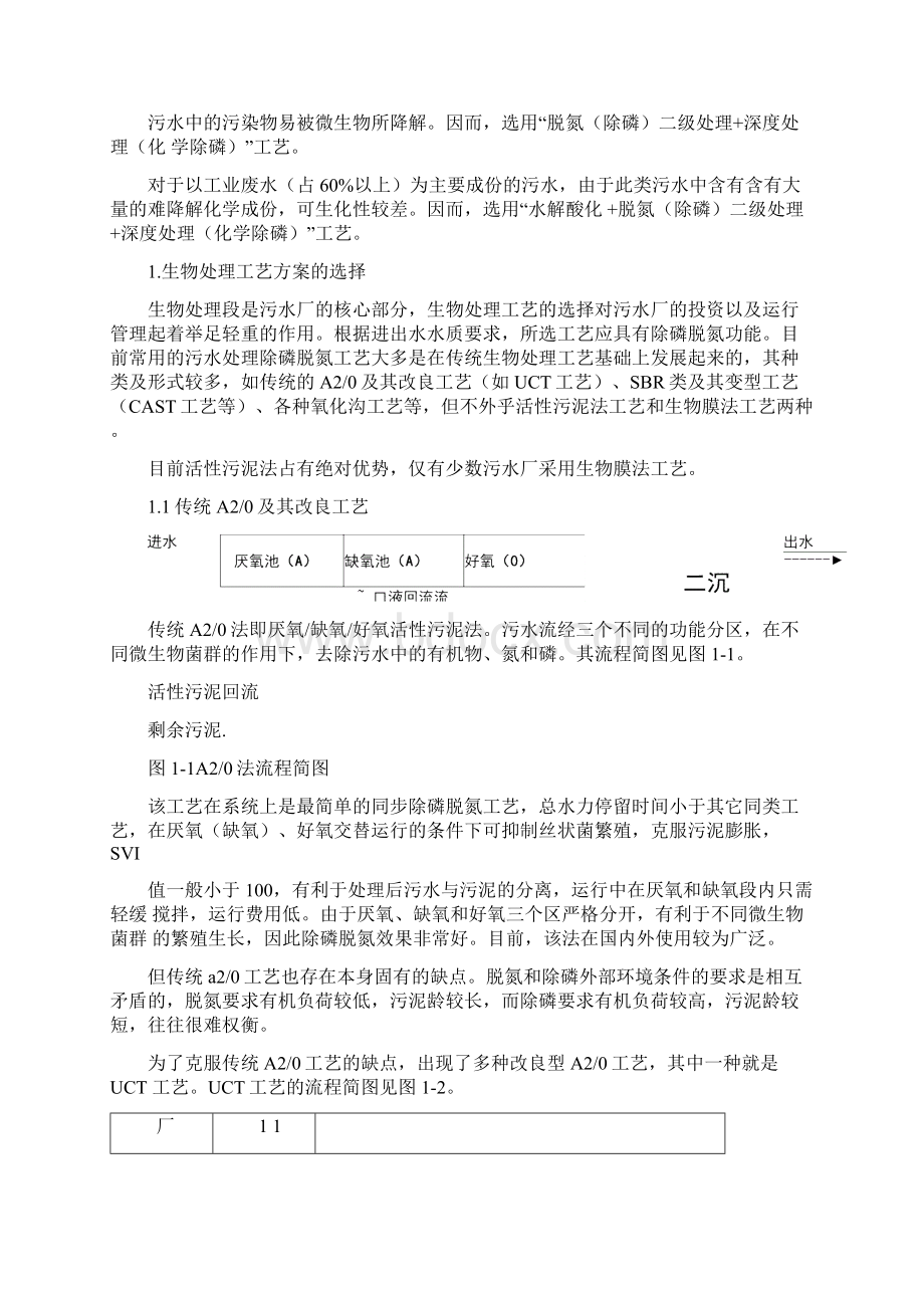 污水处理工艺的确定.docx_第2页