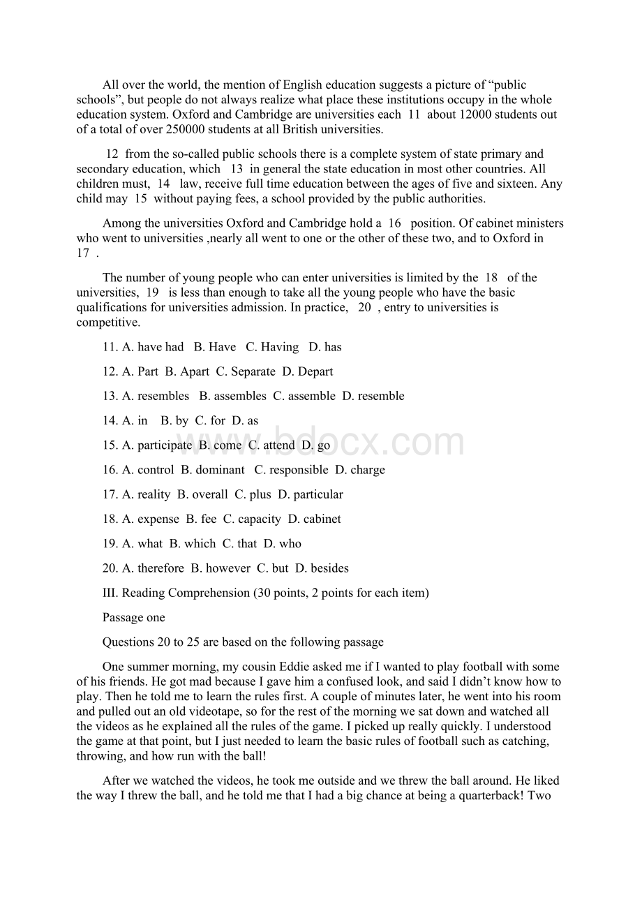 自学考试英语二真题201带答案解析.docx_第2页