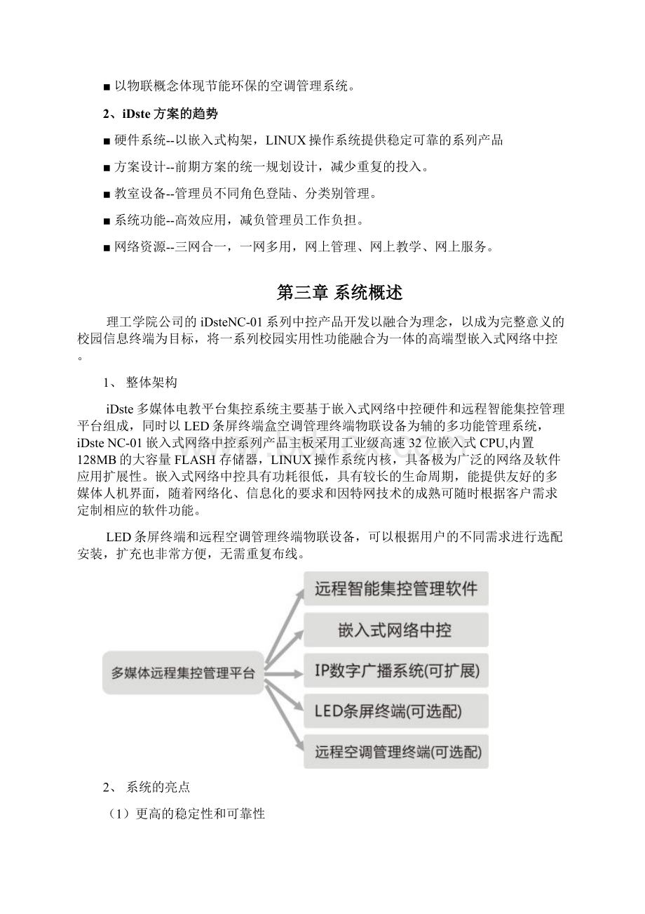 职业素质期末考试iDste嵌入式网络中控物联解决方案集控 LED 空调资料Word文档下载推荐.docx_第3页