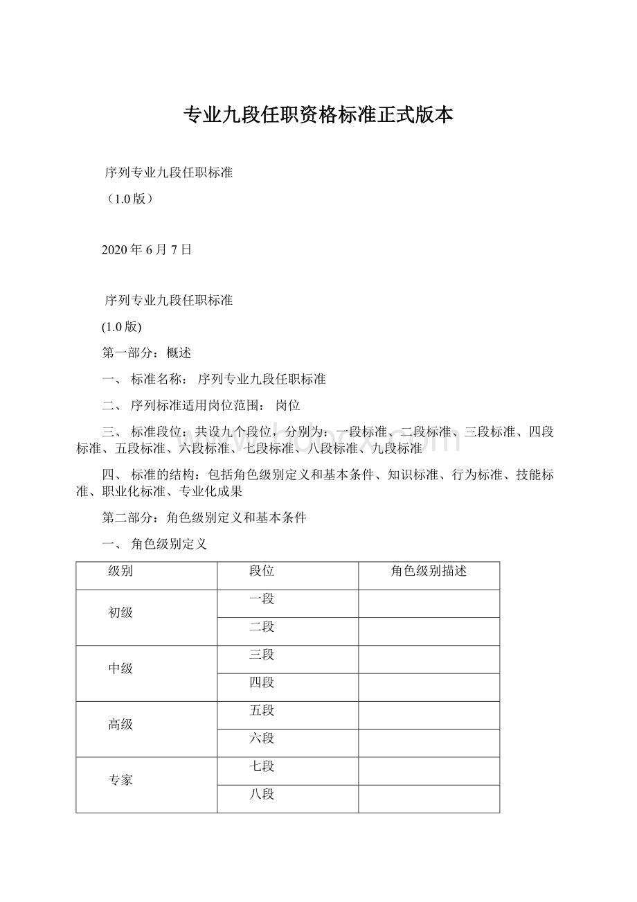 专业九段任职资格标准正式版本.docx_第1页