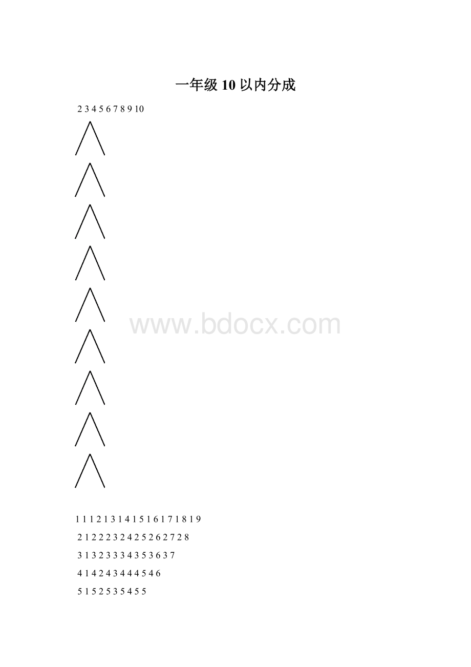 一年级10以内分成.docx_第1页