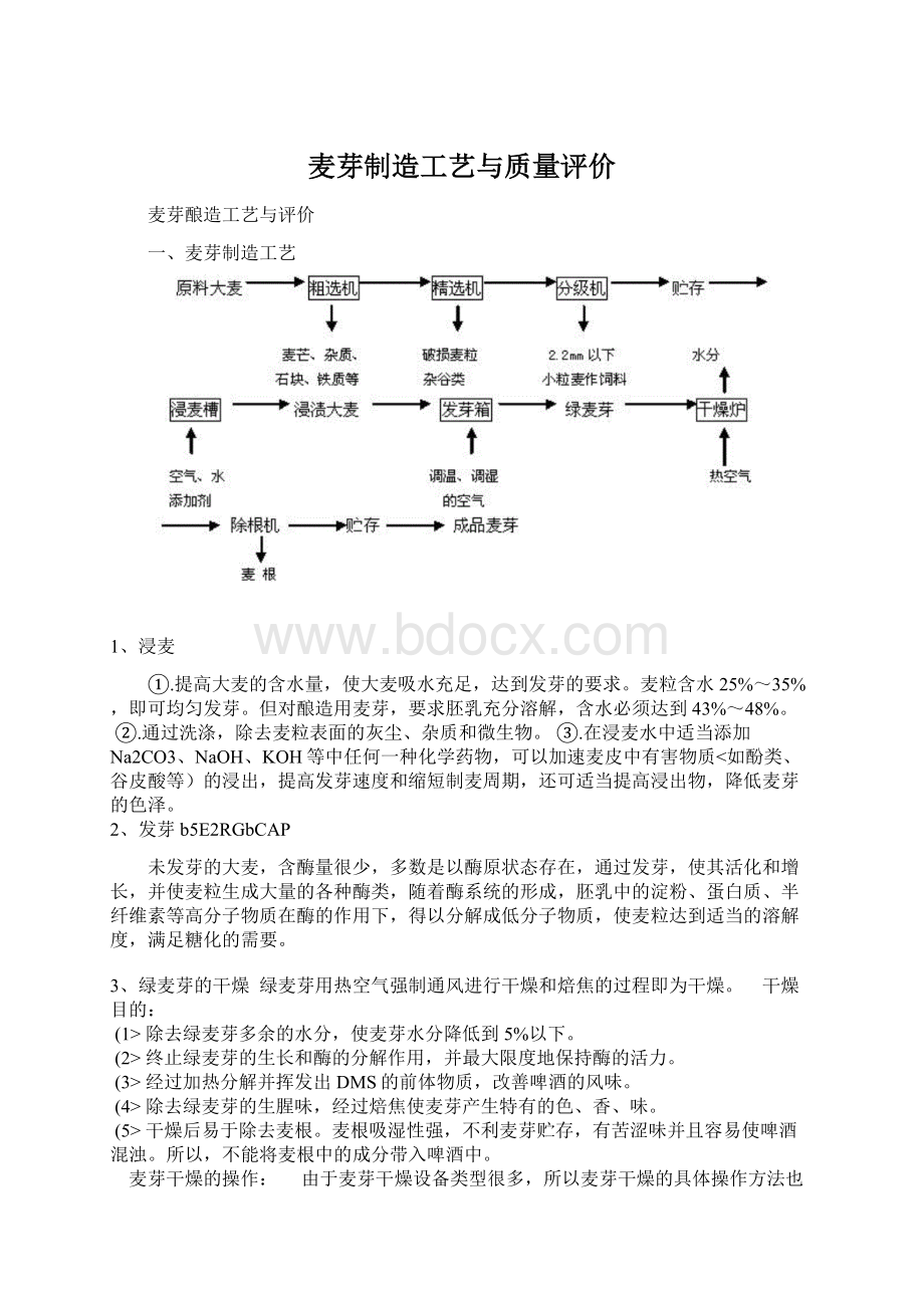 麦芽制造工艺与质量评价.docx