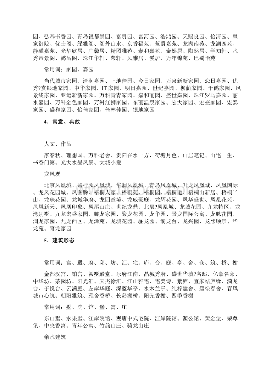 房地产案名荟萃分类案名词典Word下载.docx_第2页