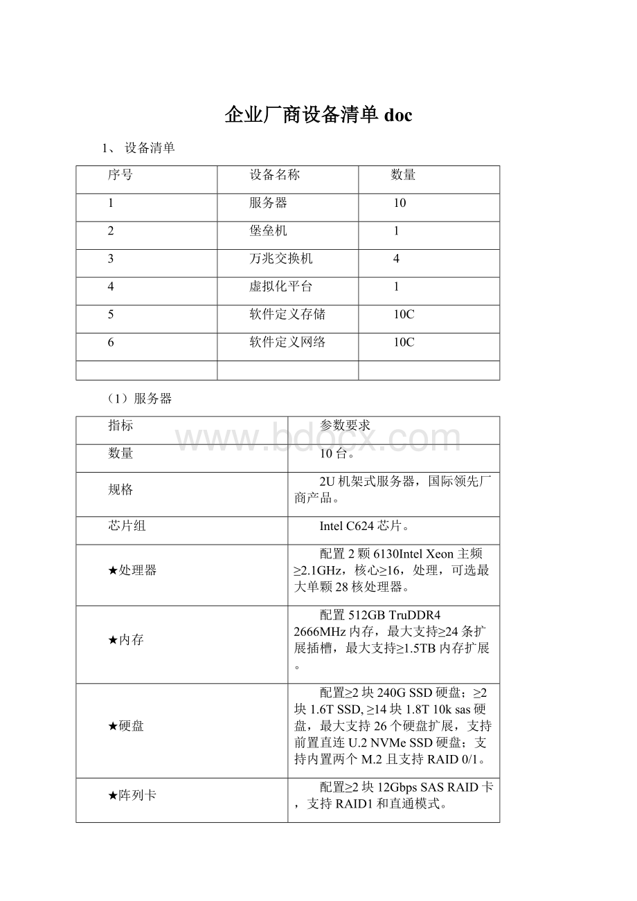 企业厂商设备清单docWord格式文档下载.docx_第1页