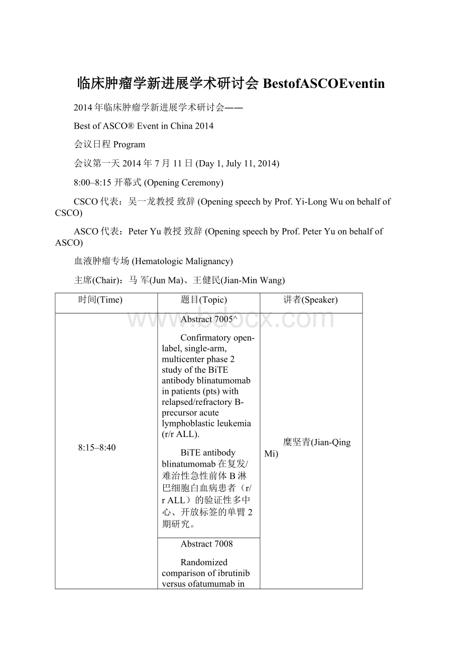 临床肿瘤学新进展学术研讨会BestofASCOEventinWord格式.docx_第1页