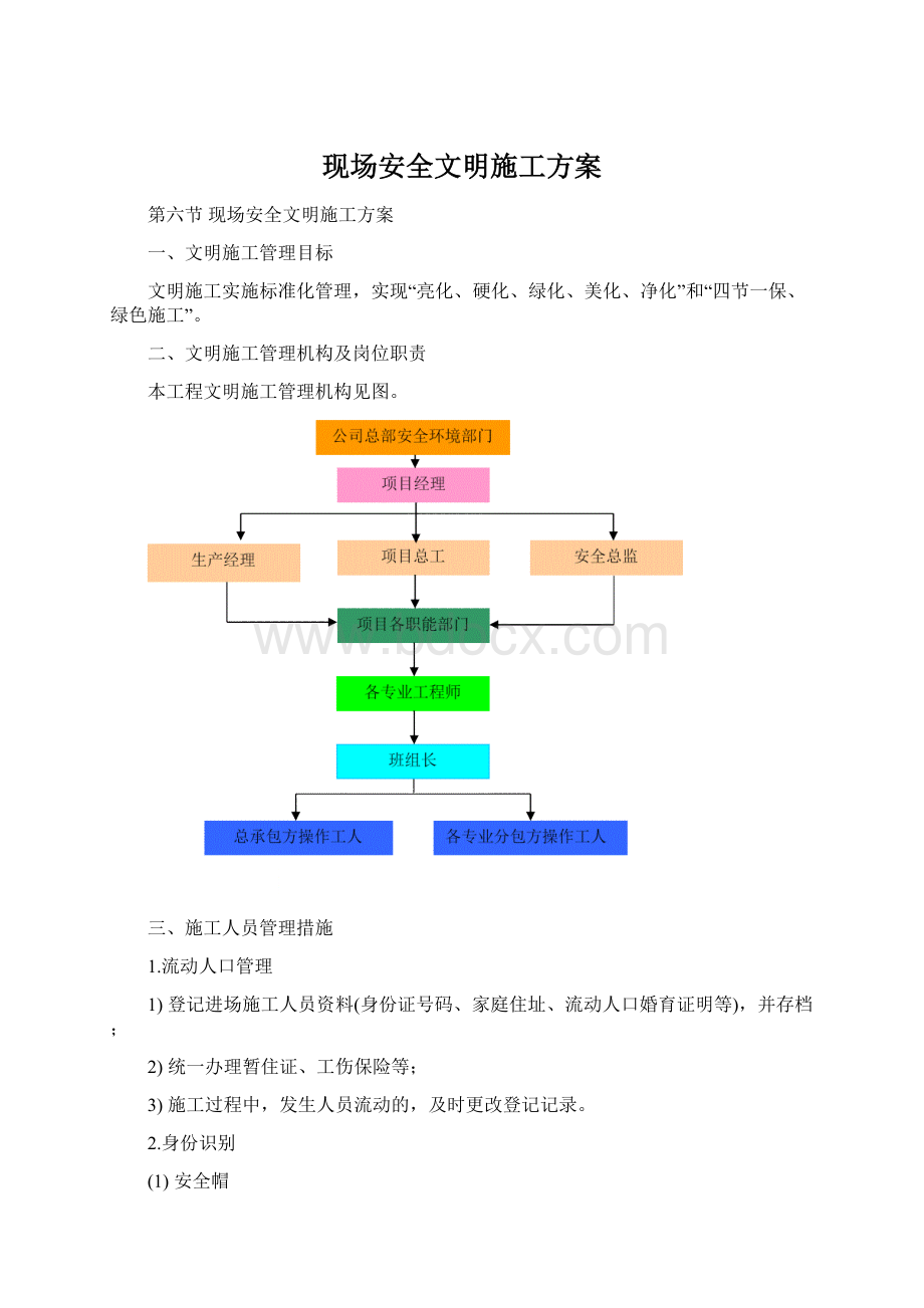 现场安全文明施工方案Word文档格式.docx_第1页