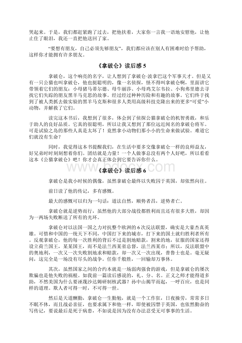 《拿破仑》读后感文档格式.docx_第3页