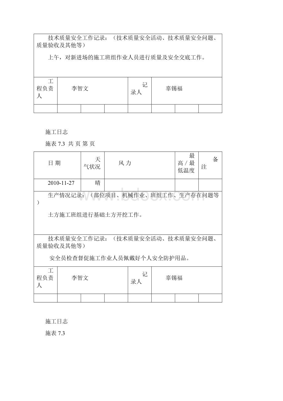 永春县玉斗中学宿舍楼施工日志112501.docx_第2页