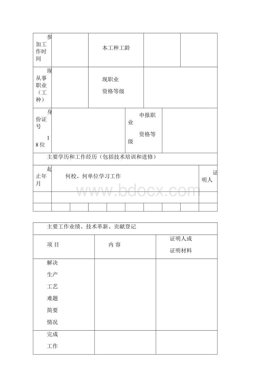 有色金属行业技师高级技师考评呈报表.docx_第2页