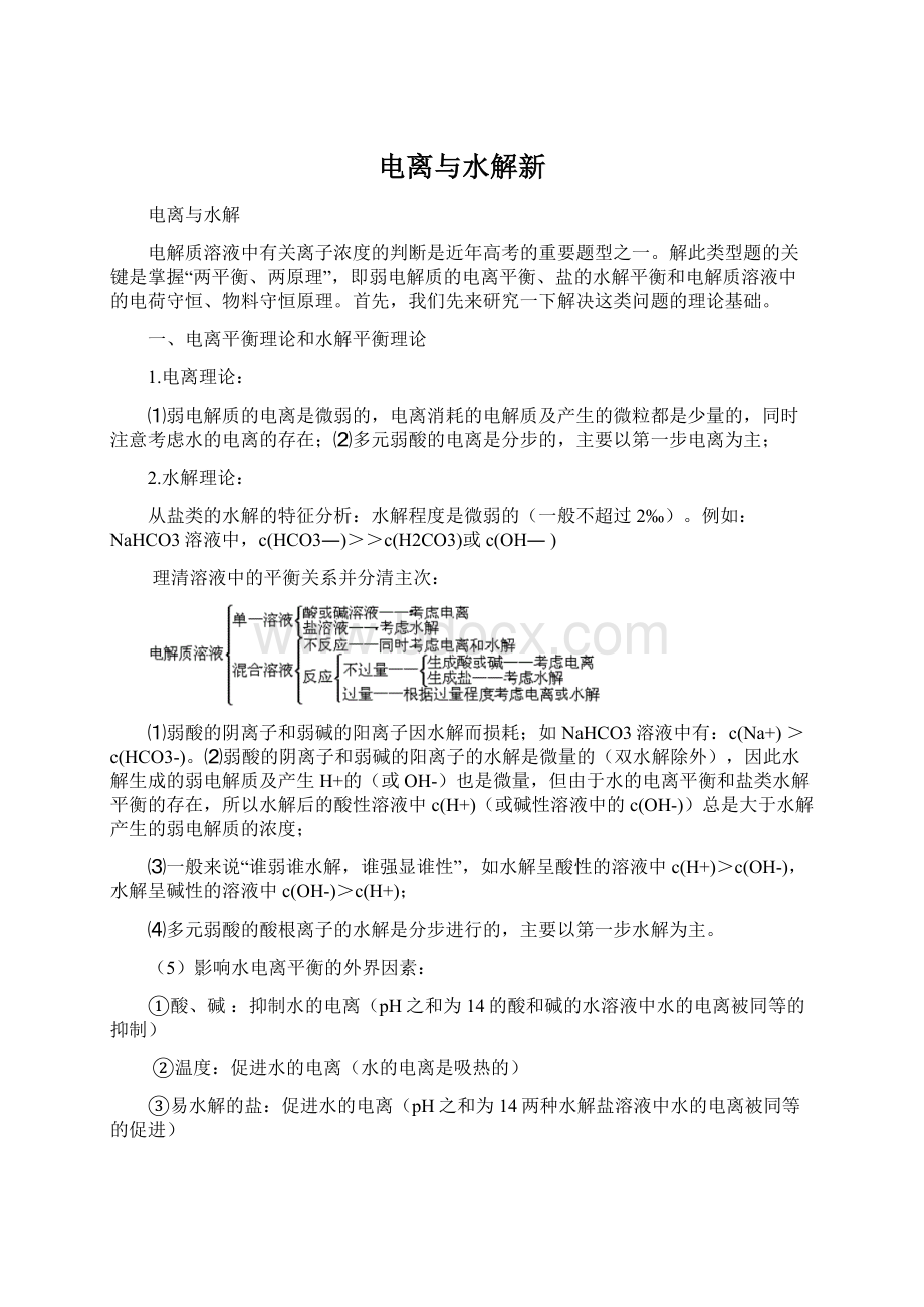 电离与水解新Word文档下载推荐.docx