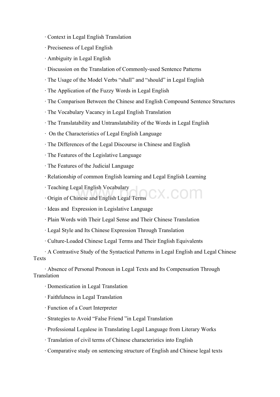 整理外语学院英语专业级本科毕业论文备选题目Word格式.docx_第2页